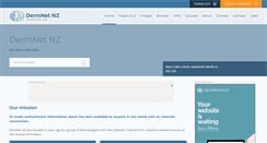 Desktop Screenshot of dermnetnz.org
